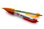 Stylo publicitaire bannière transparent