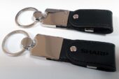 Clé USB métal avec protection cuir