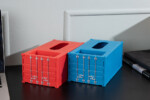 Porte-serviettes en forme de conteneur