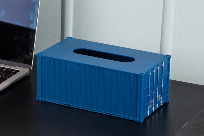 Porte-serviettes en forme de conteneur