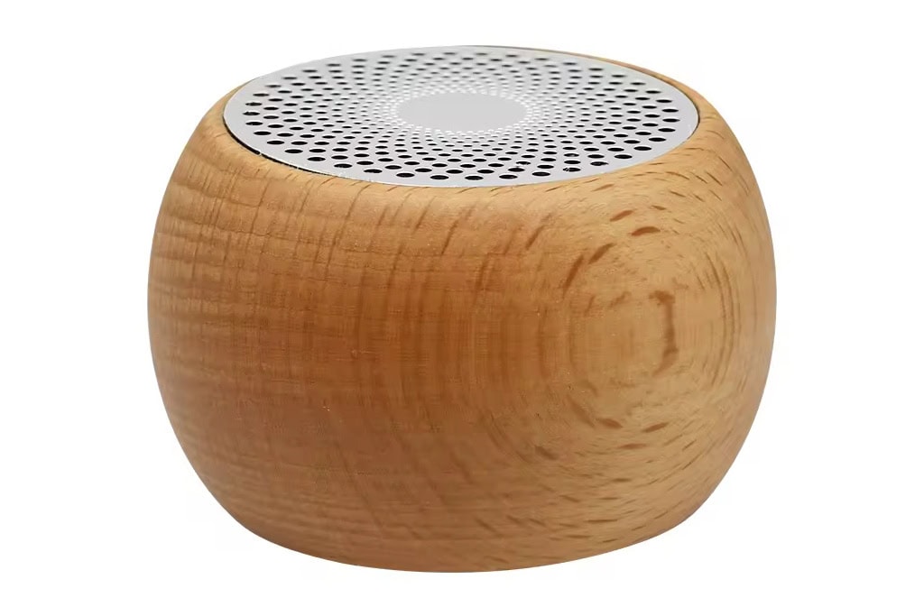 Haut-parleur Bluetooth en bois naturel