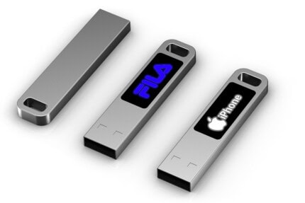 Clé USB avec logo LED lumineux