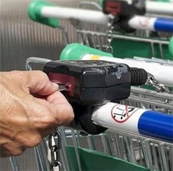 Porte-clés jeton caddie