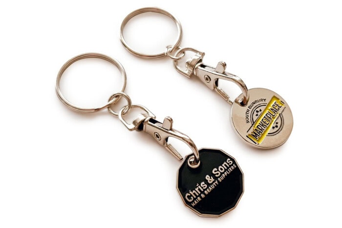 Porte-clés jeton caddie