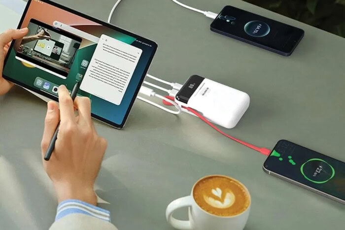 Recharge de 3 appareils simultanément