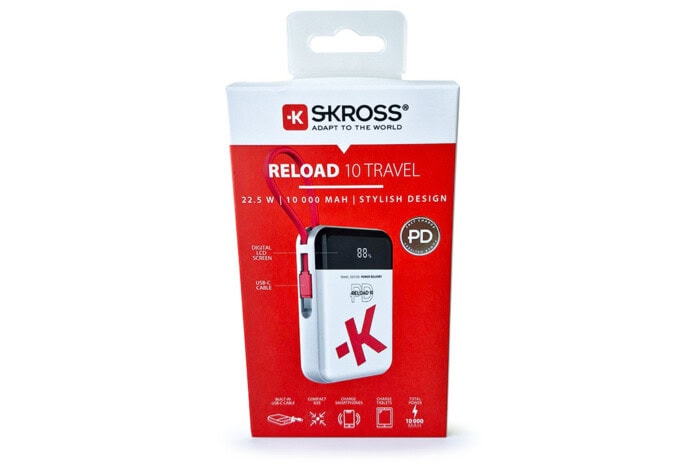 Batterie externe SKROSS 10 000 mAh avec affichage – Charge rapide USB-C