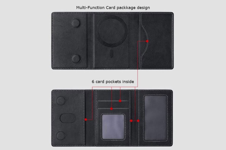 Design Fin avec Capacité de 6 Cartes