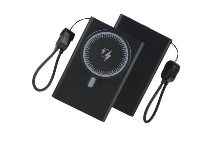 Batterie Externe Sans Fil MagSafe – 20W PD & 15W avec Câble USB-C Intégré