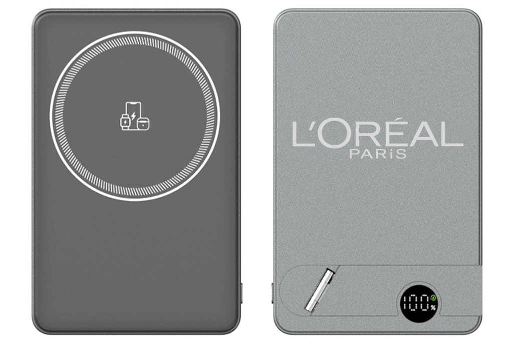 Batterie Externe Sans Fil 3-en-1 MagSafe avec Support Téléphone Repliable