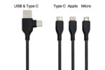 Câble de Charge Multi-Connecteurs Éco-Conçu en Bambou