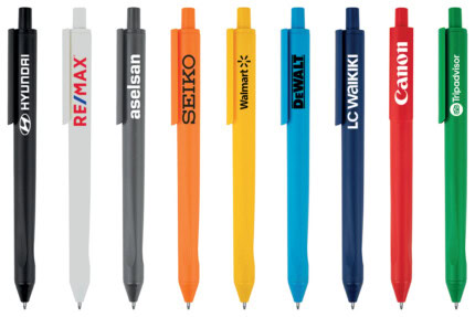 Stylo en plastique de couleur unie