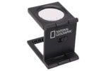 Loupe Métal Pliable 10X avec 2 LED et Échelle
