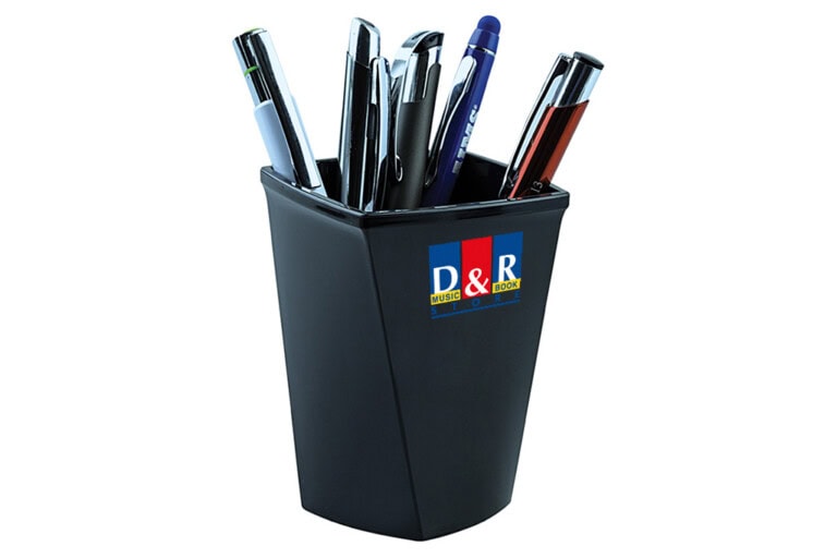 Pot à crayons rotatif vertical