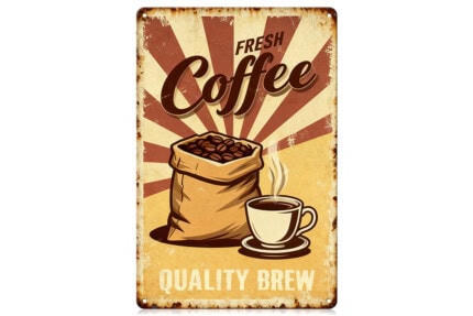 Plaque Métal Vintage