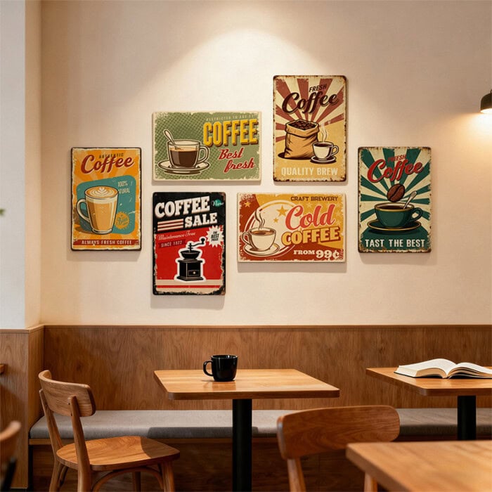 Plaque Métal Vintage