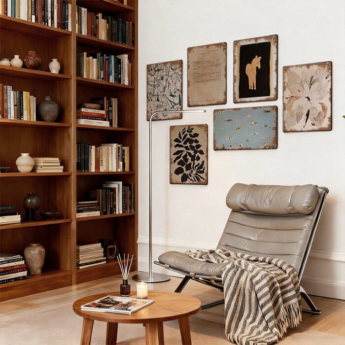 Plaque Métal Vintage