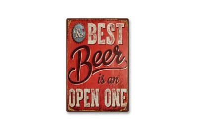 Plaque Métal Vintage