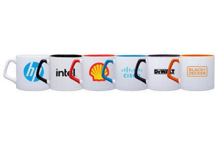 Tasse à Café en Porcelaine avec Anse Confortable