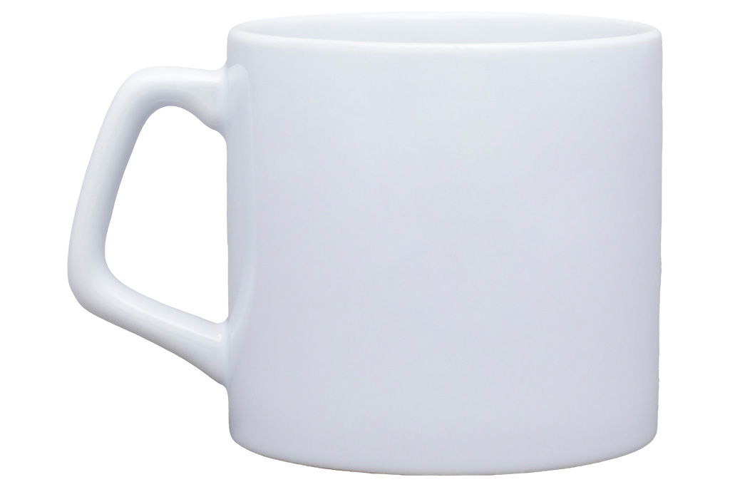 Tasse à Café en Porcelaine avec Anse Confortable