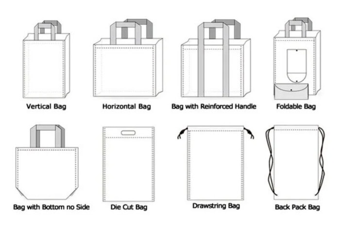 Tote Bag Cabas en Polypropylène Non Tissé