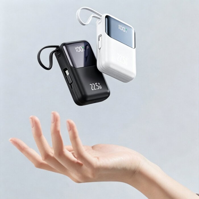 Haute capacité de 20 000 mAh & Charge rapide 22.5W