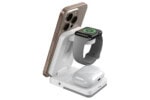 Station de recharge magnétique 3-en-1 pliable avec lumière LED