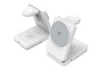 Station de recharge magnétique 3-en-1 pliable avec lumière LED
