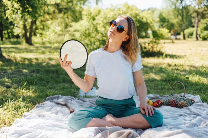 Disque Volant et Éventail Pliable avec Pochette